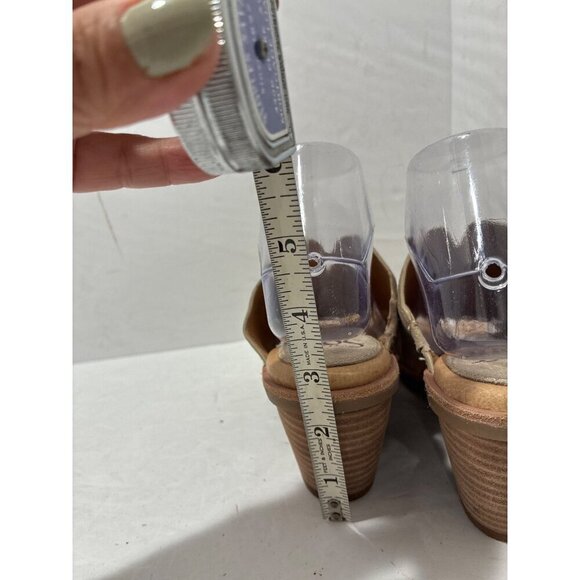 Sofft Sandals  Womens Perrie Block Heel Slip On Light Beige Suede Leather size - Picture 4 of 7